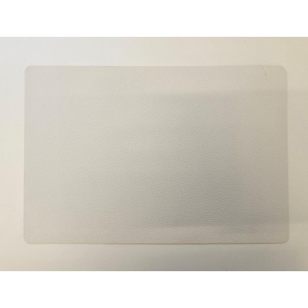 Underlägg Läderlook Vitt/Svart