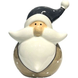 Tomte Keramik Blå luva 16 cm