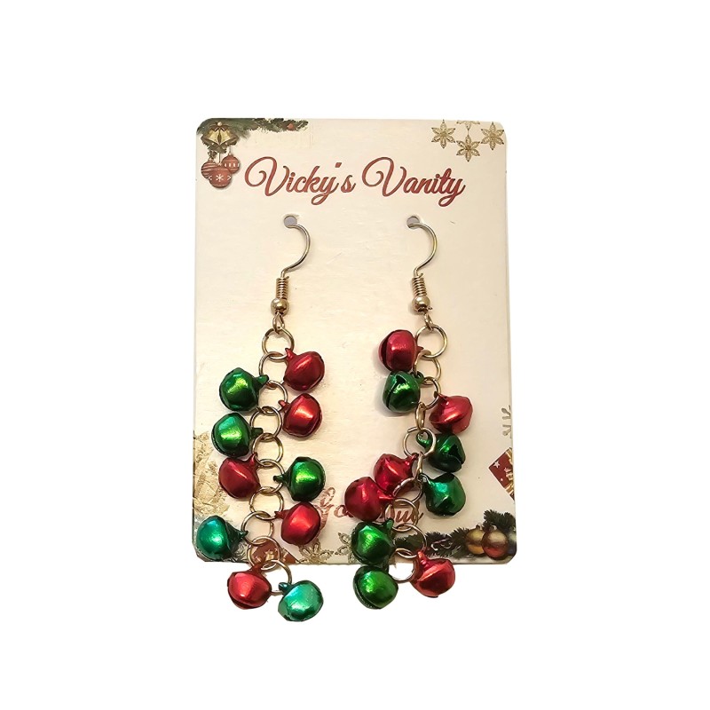 Örhänge Julbjällror Jul 6 cm 