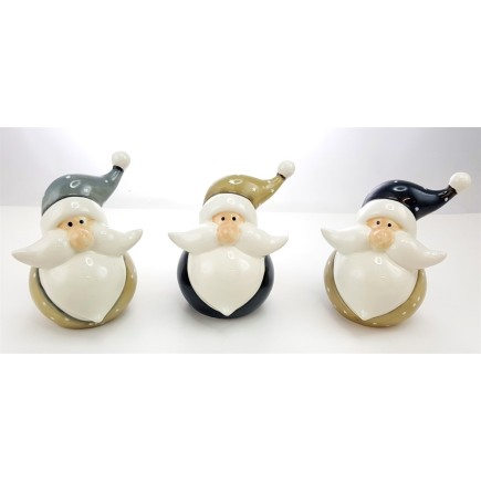 Tomte Keramik Grå luva 16 cm