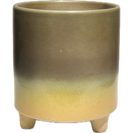 Kruka Blå Keramik med fötter 