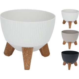 Kruka Svart Plast 19 cm