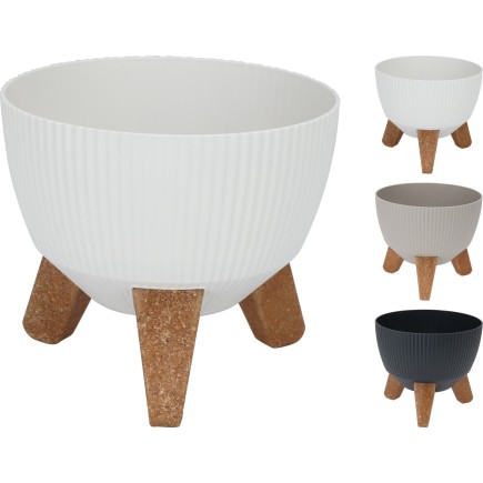 Kruka Svart Plast 19 cm