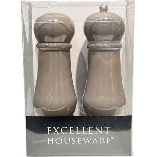 Pepparkvarn Saltströare Greige Taupe 2-set