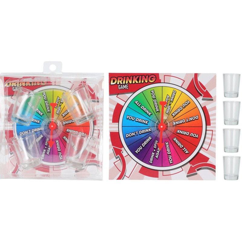 Drinkspel Drinkkarusell Snurra Pilen inkl 4 glas