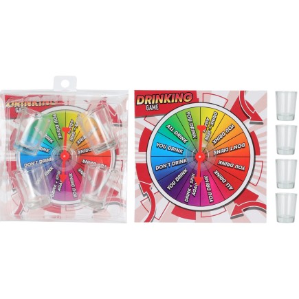 Drinkspel Drinkkarusell Snurra Pilen inkl 4 glas