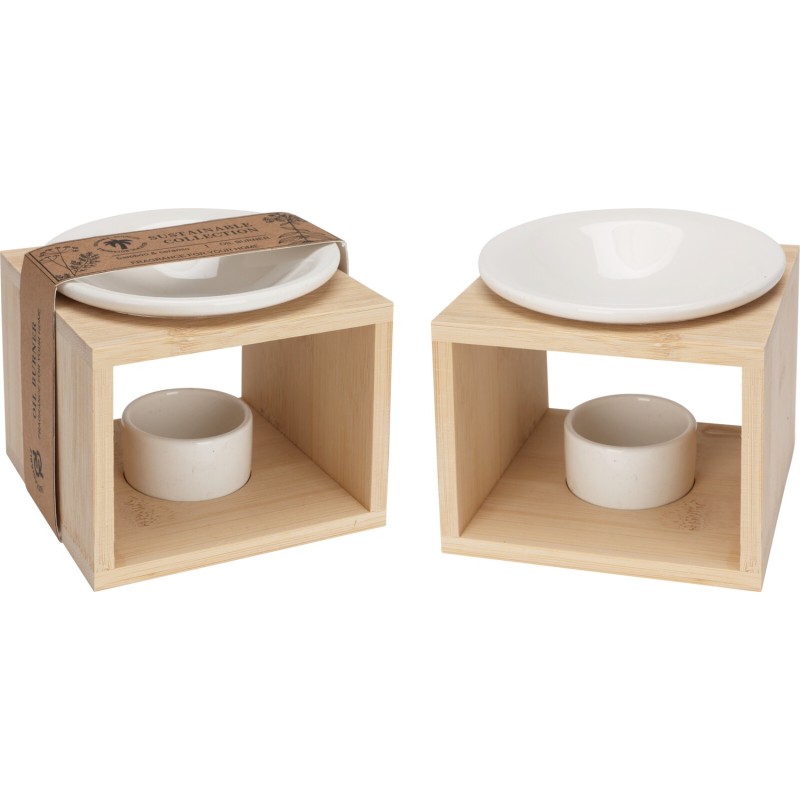 Aromalampa Oljelampa Oljebrännare Trä/Keramik Aromalampa Oljelampa Oljebrännare Trä/Keramik