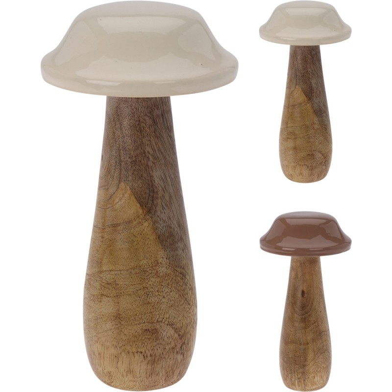 Svamp Brun Dekoration Trä 10x20 cm Svamp Brun Dekoration Trä 10x20 cm