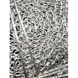 Underlägg Silver Guld Beige Plast 45x30 cm