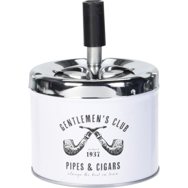 Askfat Snurr Pipor Dam Herr Metall Vit Askfat Snurr Pipor Dam Herr Metall Vit